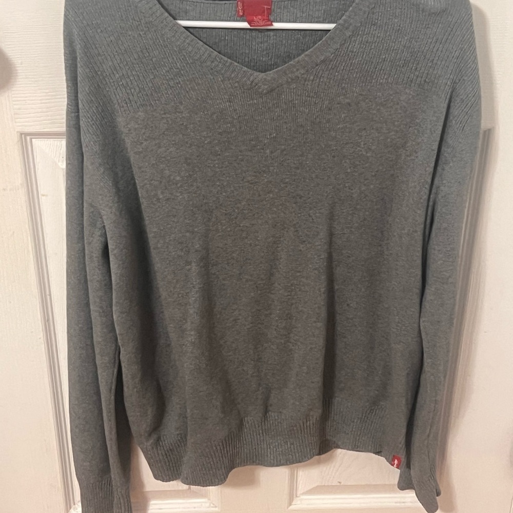 Levi's Gray V-Neck Sweater